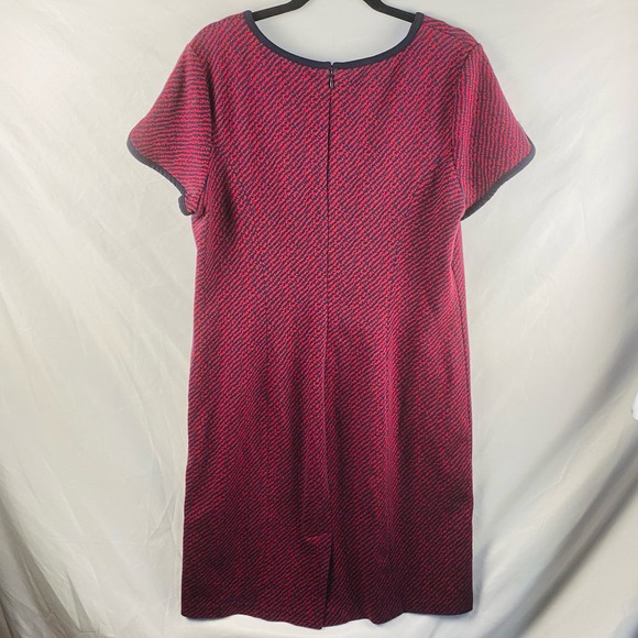 Talbots Red and Blue Striped Short Sleeved Sheath Dress Knee-Length Size 16 - Picture 10 of 10